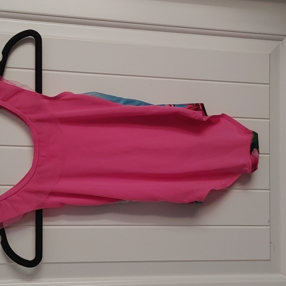 Dora and Boots one piece pink and blue swimming bathing suit size 6x - Picture 6 of 8